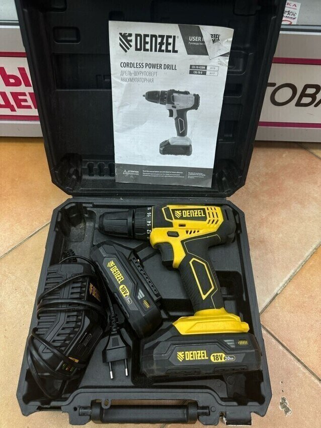 Шуруповерт DENZEL CDL-18-02BM