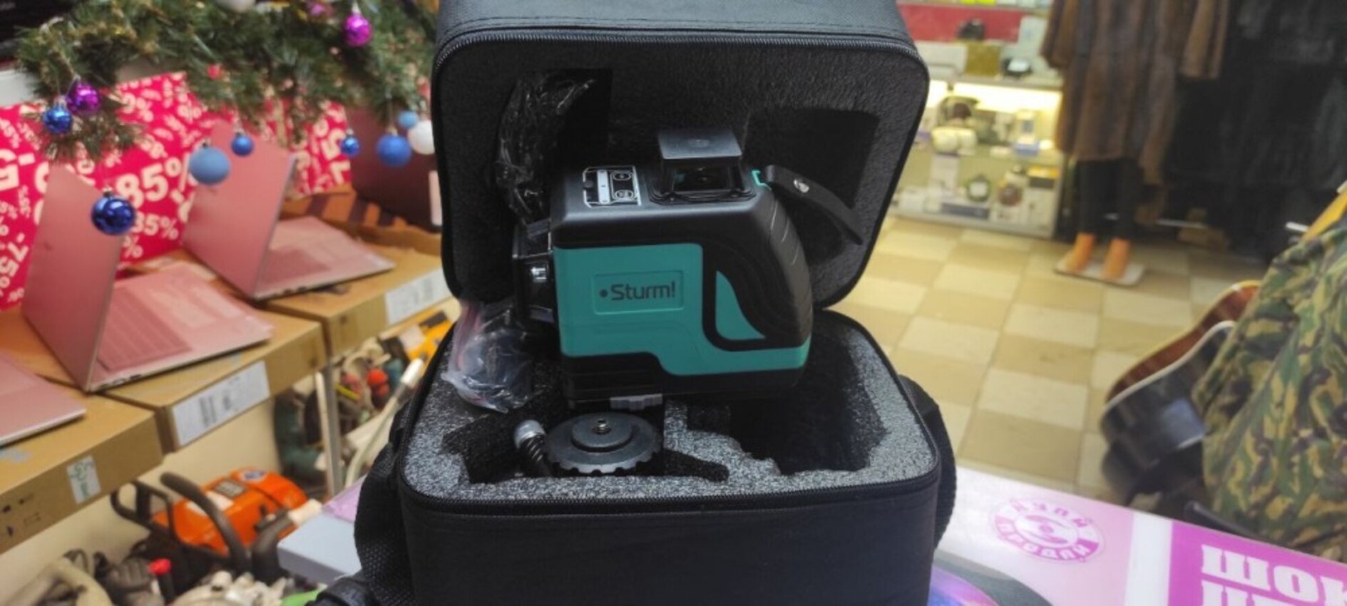 Лазерный уровень sturm