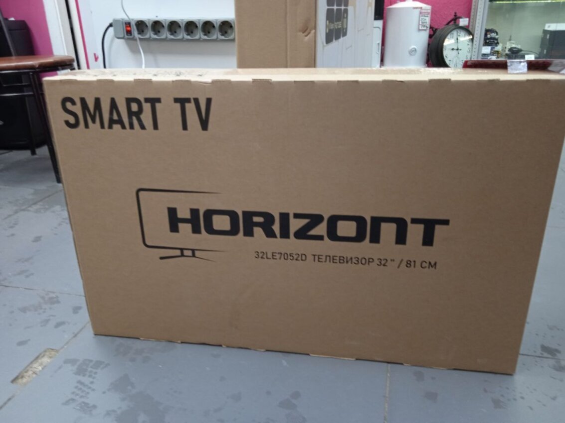 /Телевизор Horizont 32LE7052D черный Full HD Wi-Fi Smart TV Яндекс ТВ
