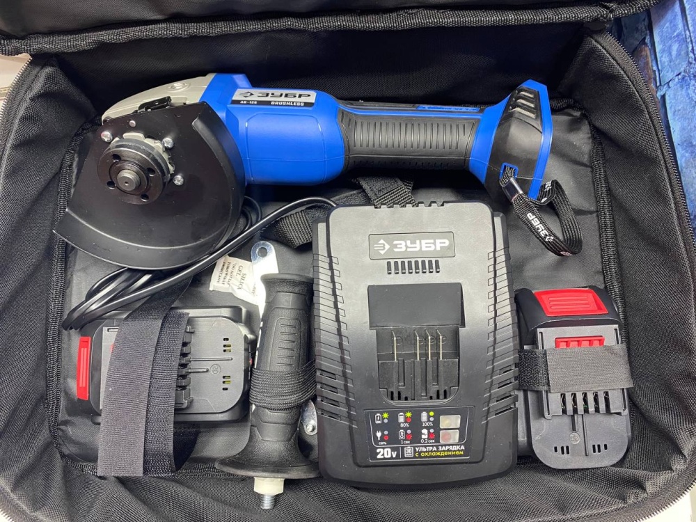 УШМ (Болгарка) аккумуляторная ЗУБР AB-125 42