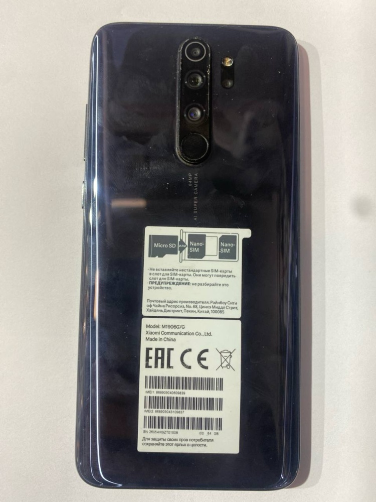 Смартфон Xiaomi Redmi note 8 pro 6\64
