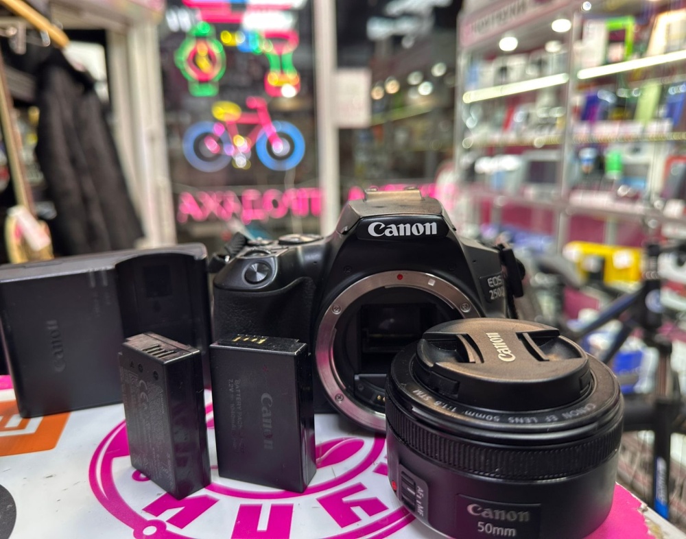 Фотоаппарат Canon EOS 250D kit canon 50mm 1.8 stm