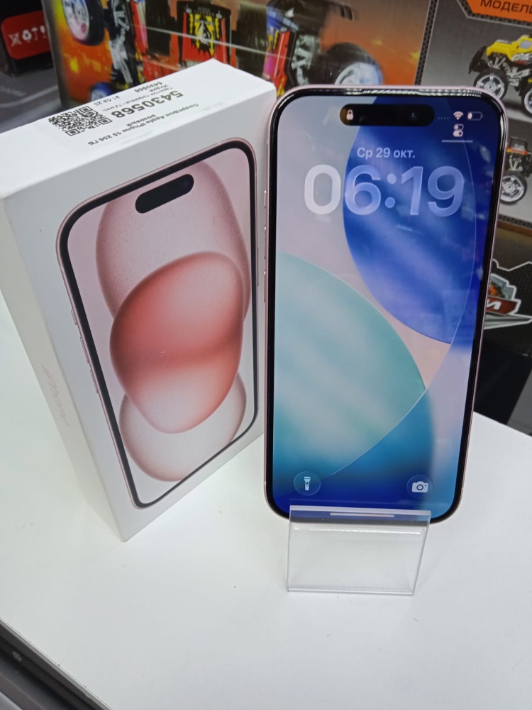 Смартфон iPhone 15 256ГБ, АКБ 100%
