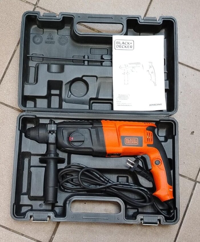 Перфоратор black-decker bdhr26kr  800w