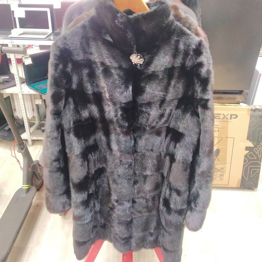 Шуба алеф 42-44 черная