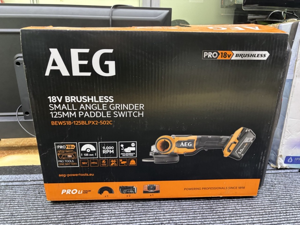 УШМ (Болгарка) AEG bews12-125blpx2-502c