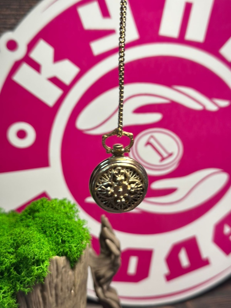 Часы-кулон Чайка (позолота) 17 камней