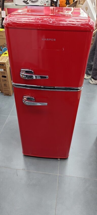 Холодильник harper t120m красный