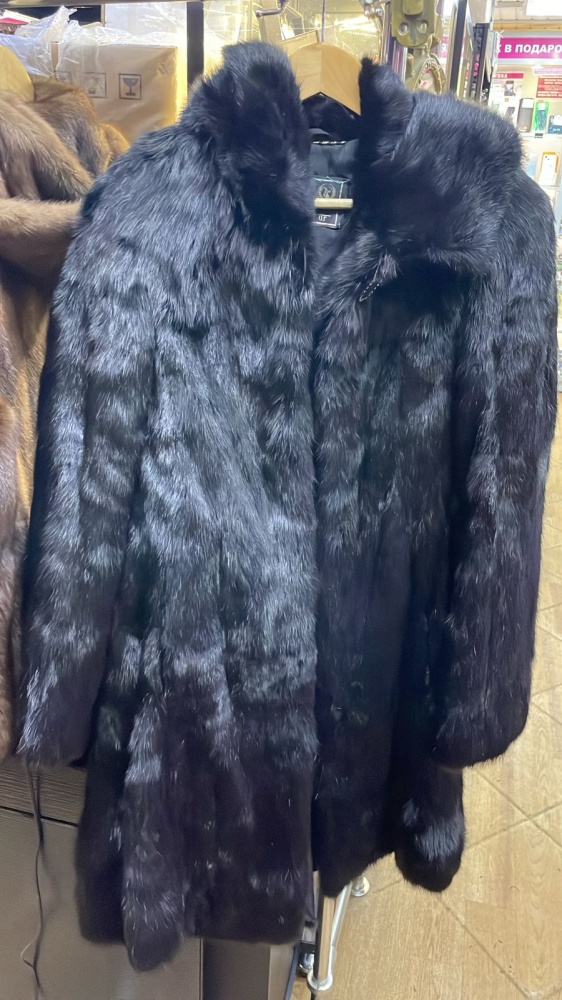 Шуба норковая 44-46р черная