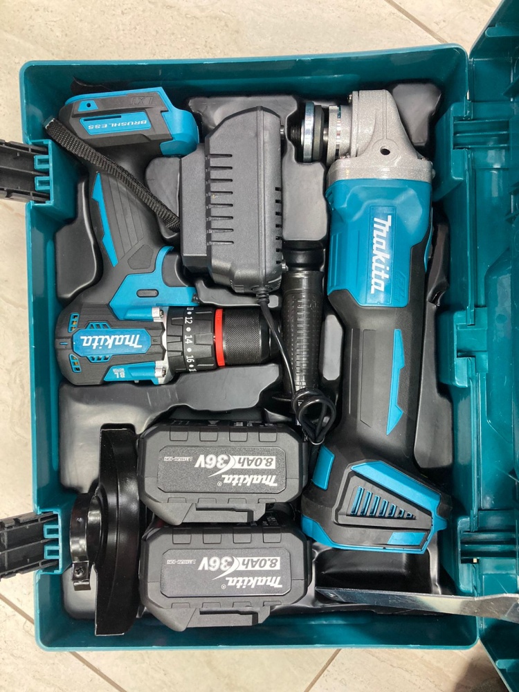 Набор инструментов 2в1 ушм и шуруповерт